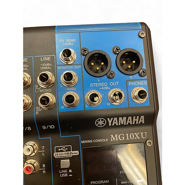 Used Yamaha MG10XU 10 Channel Mixer with Effects Unpowered Mixer