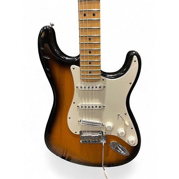 Used Fender American Stratocaster 2 Tone Sunburst Solid Body Electric Guitar