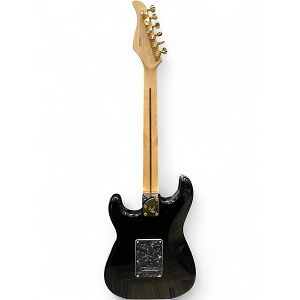 Used Gopherwood S Classic V Black Solid Body Electric Guitar