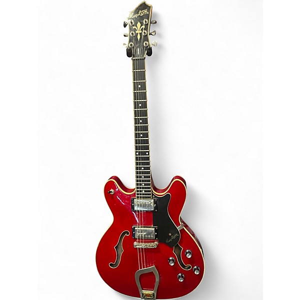 Used Hagstrom VIKING Red Hollow Body Electric Guitar