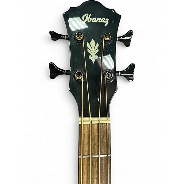 Used Ibanez AEB10BE Black Acoustic Bass Guitar