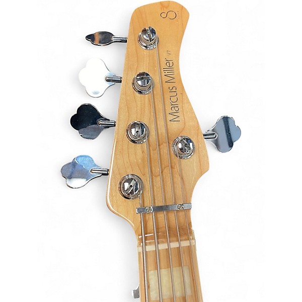 Used Sire Marcus Miller V7 Swamp Ash 5 String Natural Electric Bass Guitar