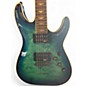 Used Schecter Guitar Research Omen Extreme 6 Blue Solid Body Electric Guitar