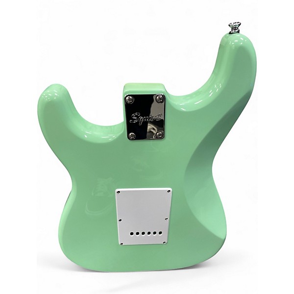 Used Squier Affinity Stratocaster Surf Green Solid Body Electric Guitar