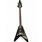 Used 2023 Gibson 70s Flying V Mirror Ebony Solid Body Electric Guitar thumbnail