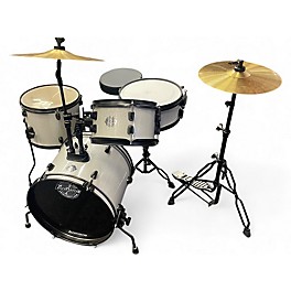 Used Ludwig 4 Piece Pocket Kit Metallic Silver Drum Kit