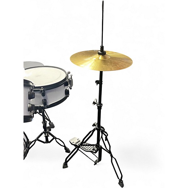 Used Ludwig 4 Piece Pocket Kit Metallic Silver Drum Kit