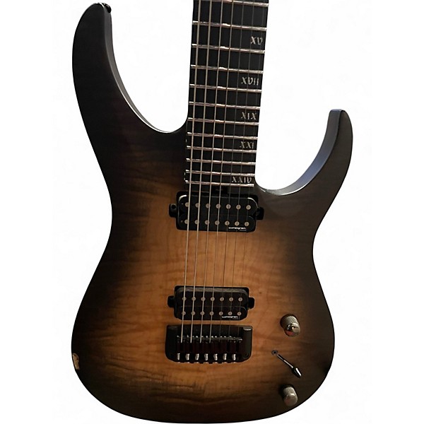 Used Schecter Guitar Research Banshee Mach-7 Satin Black Solid Body Electric Guitar