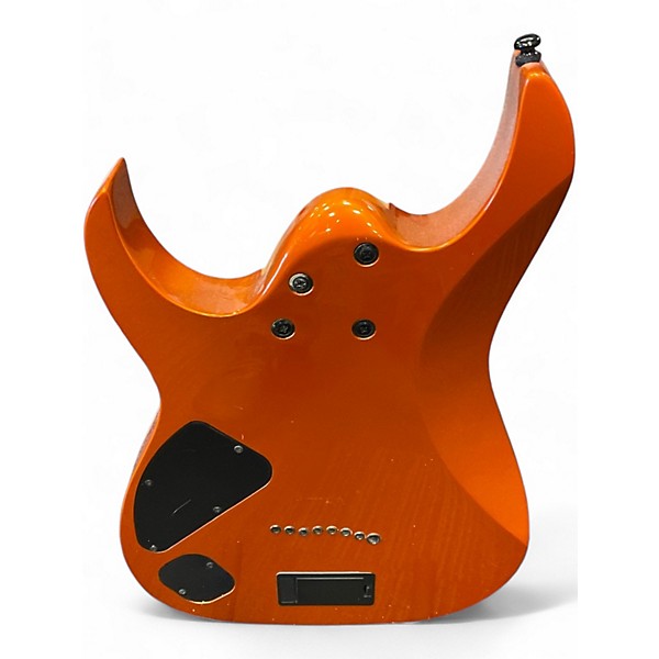 Used Ibanez RG8 8 String Metallic Orange Solid Body Electric Guitar