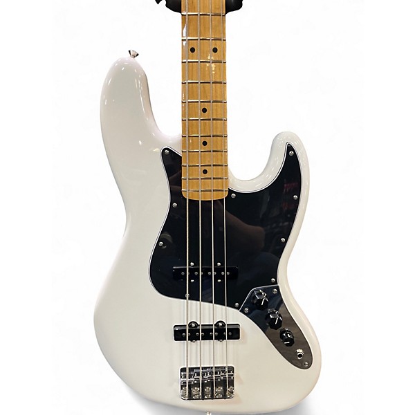 Used Fender Player Jazz Bass Olympic White Electric Bass Guitar