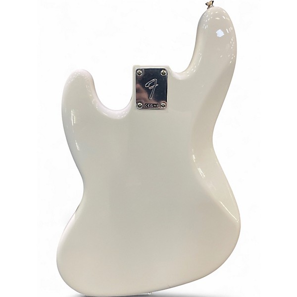 Used Fender Player Jazz Bass Olympic White Electric Bass Guitar