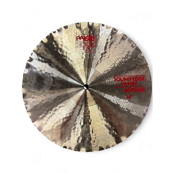 Used Paiste 14in 2002 Sound Edge Hi Hat Pair Cymbal
