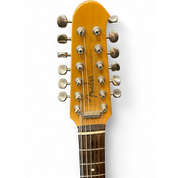 Used Fender MIJ 12 String Stratocaster 2 Color Sunburst Solid Body Electric Guitar