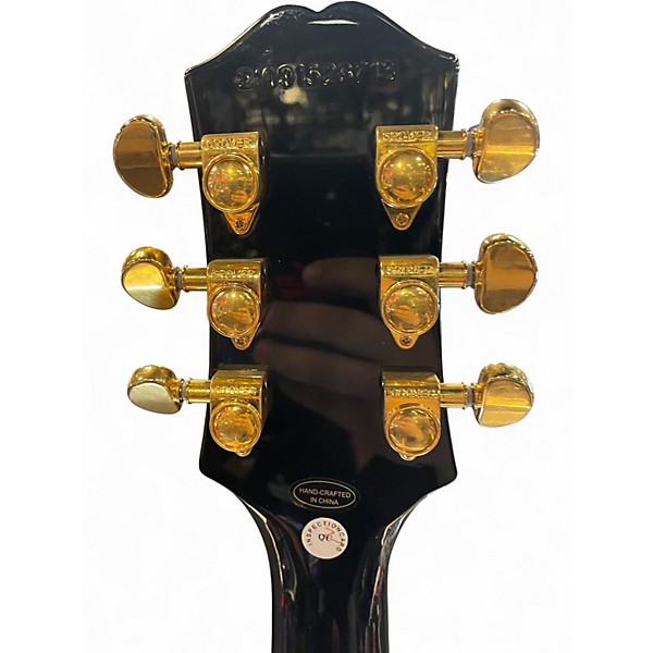 Used Epiphone Les Paul Custom Ebony Solid Body Electric Guitar