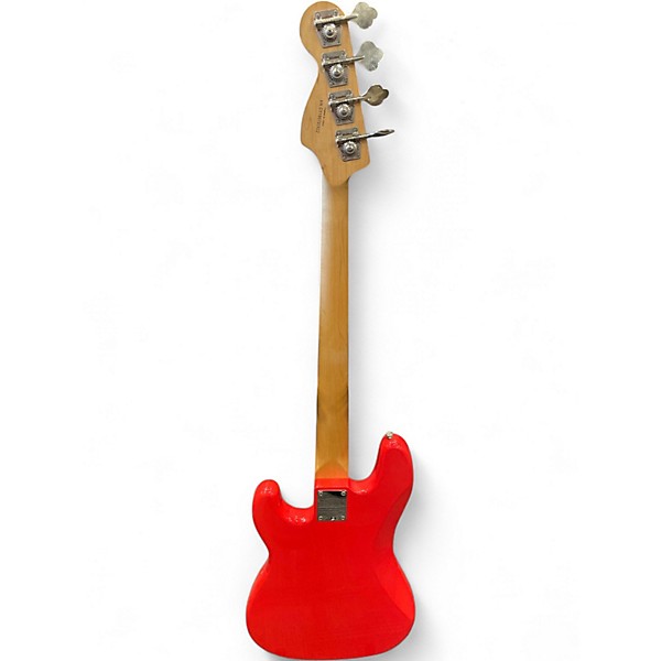 Used Squier Affinity Precision Bass Candy Apple Red Electric Bass Guitar