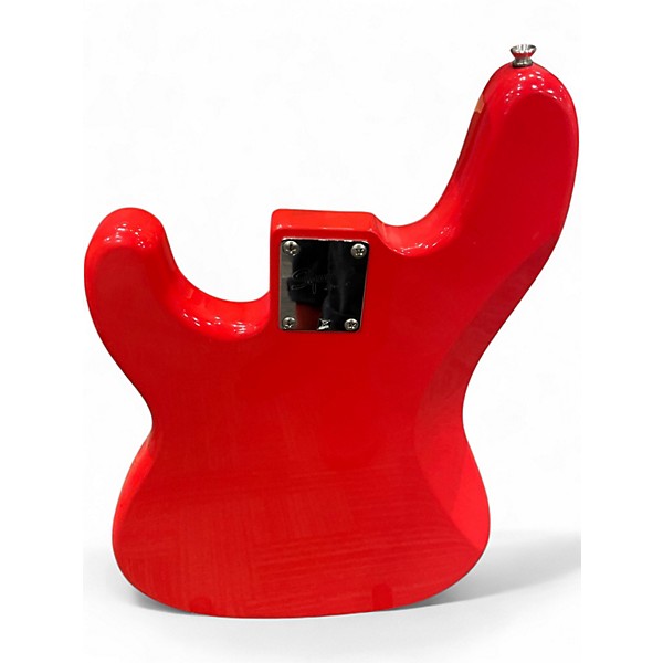 Used Squier Affinity Precision Bass Candy Apple Red Electric Bass Guitar