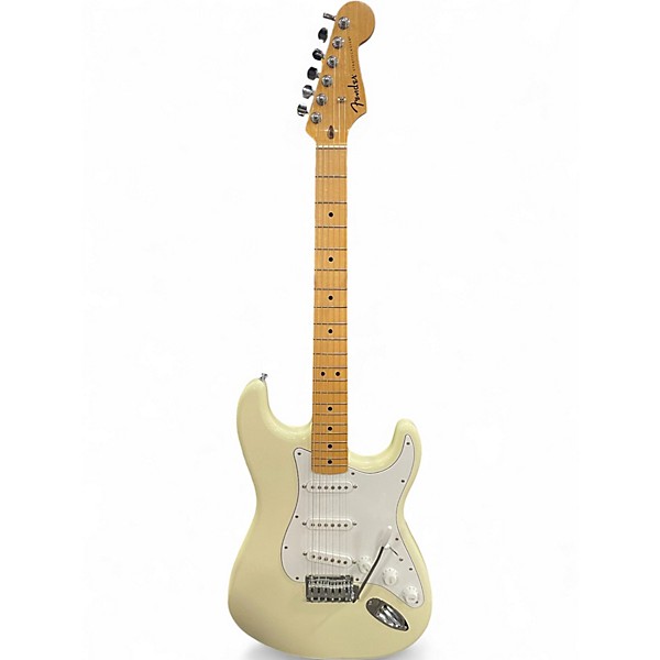Used Fender Standard Stratocaster Olympic White Solid Body Electric Guitar