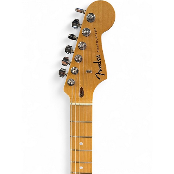 Used Fender Standard Stratocaster Olympic White Solid Body Electric Guitar