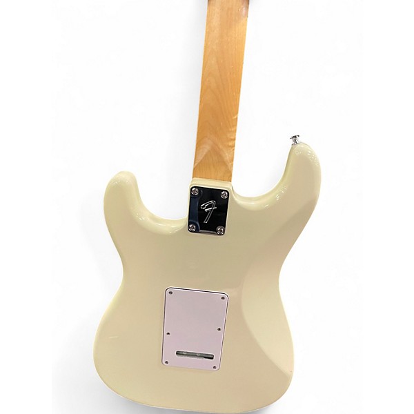 Used Fender Standard Stratocaster Olympic White Solid Body Electric Guitar
