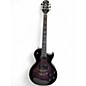 Used Epiphone Les Paul Custom Bats in Flight Trans Purple Solid Body Electric Guitar thumbnail