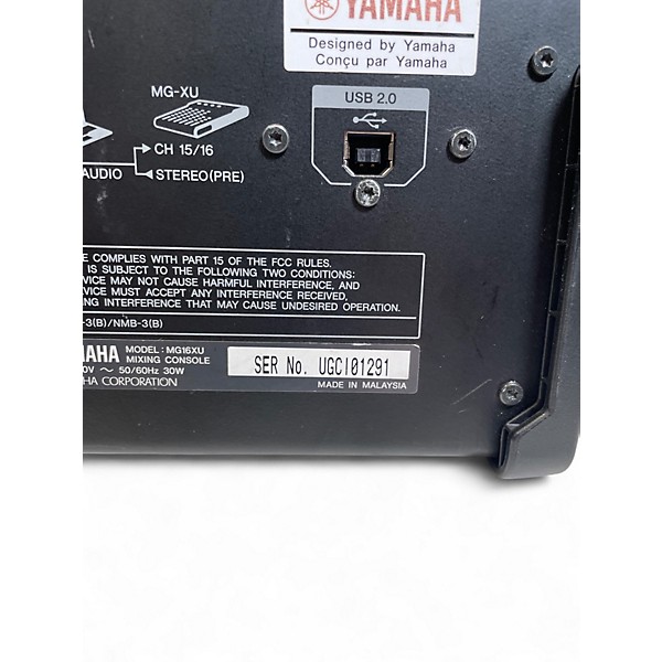 Used Yamaha MG16XU Unpowered Mixer