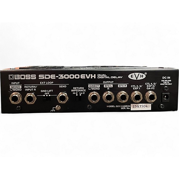Used BOSS SDE-3000 EVH Dual Digital Delay Effect Pedal