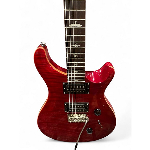 Used PRS SE Custom 24 Crimson Red Burst Solid Body Electric Guitar