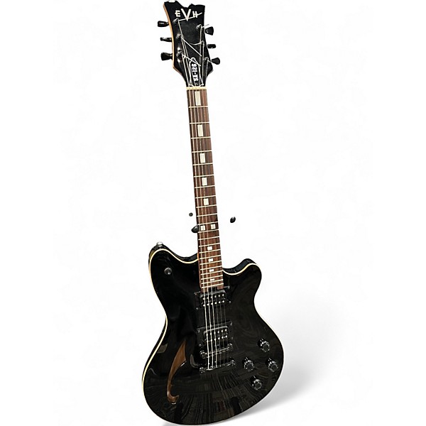 Used EVH SA-126 Black Hollow Body Electric Guitar