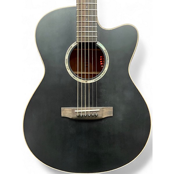 Used Auden Smokehouse Austin Cutaway Black Acoustic Electric Guitar