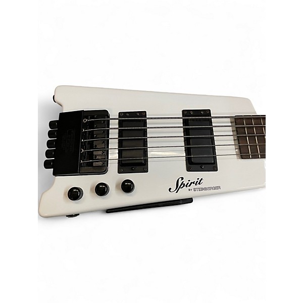 Used Steinberger Spirit XT-25 White Electric Bass Guitar