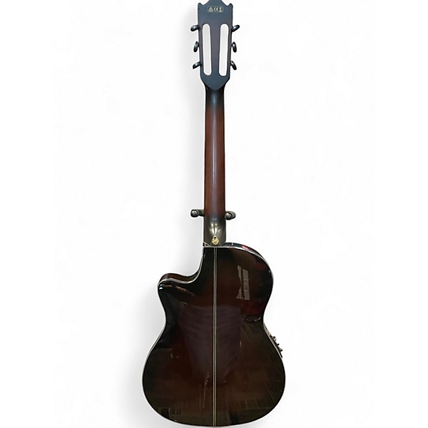 Used Ibanez GA35TCE Brown Sunburst Classical Acoustic Electric Guitar