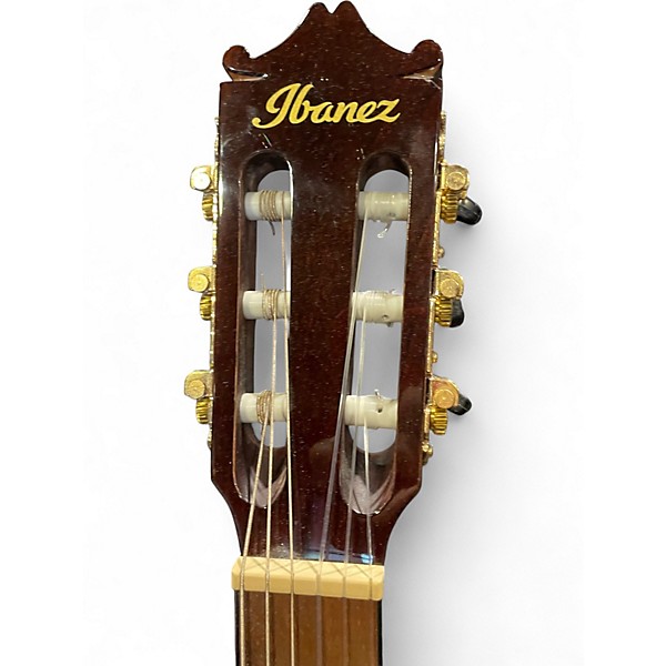 Used Ibanez GA35TCE Brown Sunburst Classical Acoustic Electric Guitar