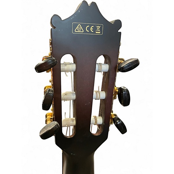 Used Ibanez GA35TCE Brown Sunburst Classical Acoustic Electric Guitar