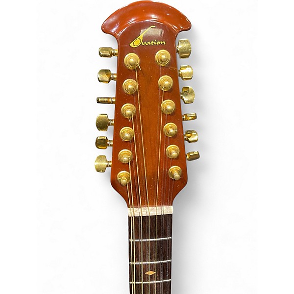 Used Ovation 2985-1 2 Tone Sunburst 12 String Acoustic Electric Guitar