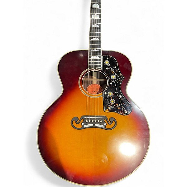 Used Epiphone Inspired by Gibson Custom Pre-War SJ-200 Vintage Sunburst Acoustic Electric Guitar