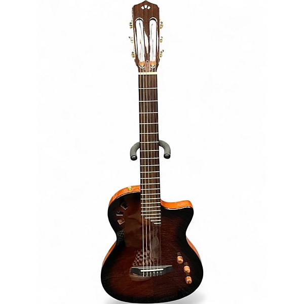 Used Cordoba stage Brown Classical Acoustic Electric Guitar