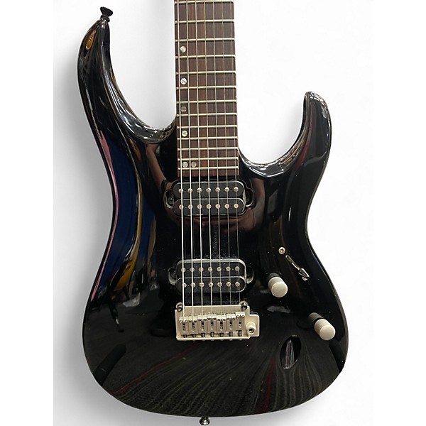 Used Cort Viva 7 Black Solid Body Electric Guitar