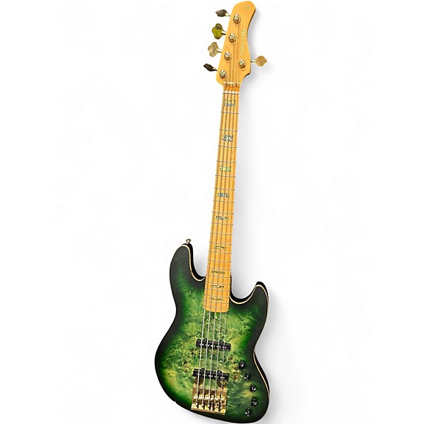 Used Sire Marcus Miller V10 5-String Electric Bass Trans Green Electric Bass Guitar