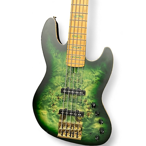 Used Sire Marcus Miller V10 5-String Electric Bass Trans Green Electric Bass Guitar