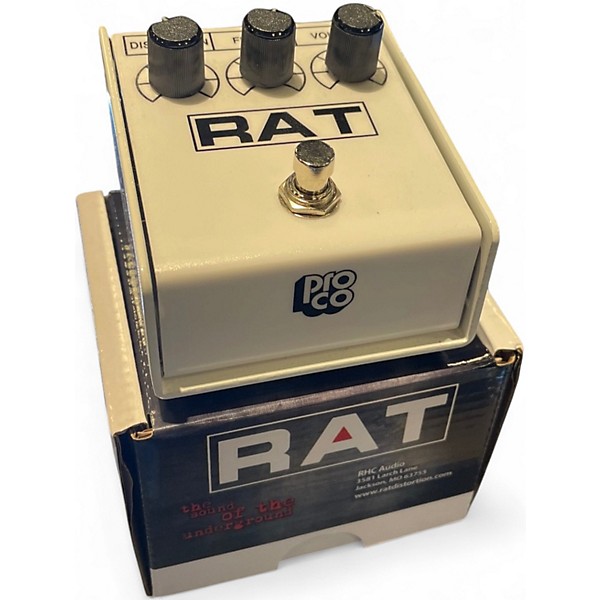 Used ProCo Rat II Distortion WHITE Effect Pedal