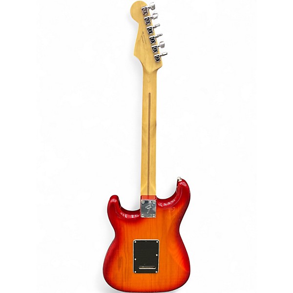 Used 2022 Fender Player Plus Stratocaster HSS Worn Cherry Solid Body Electric Guitar