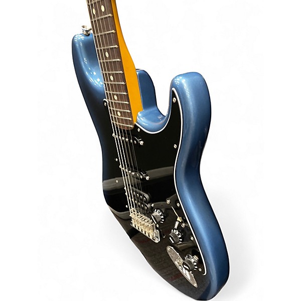 Used 2024 Fender American Professional II Stratocaster Blue Solid Body Electric Guitar