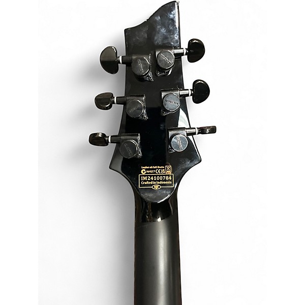 Used Schecter Guitar Research SUNSET 6 Black Solid Body Electric Guitar