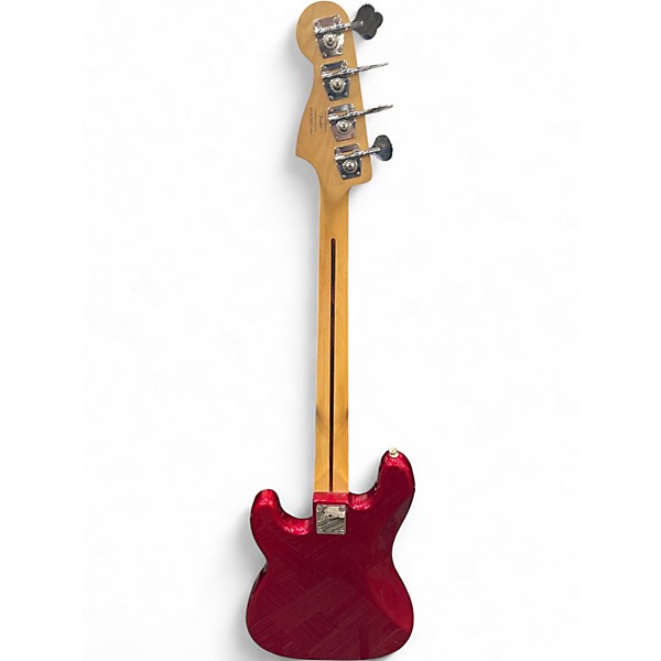 Used Squier Affinity Precision Bass Candy Apple Red Electric Bass Guitar