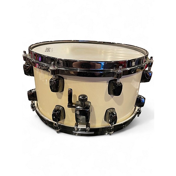 Used ddrum 14X6.5 Dominion Maple Snare White Blonde Drum
