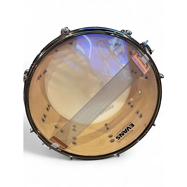 Used ddrum 14X6.5 Dominion Maple Snare White Blonde Drum