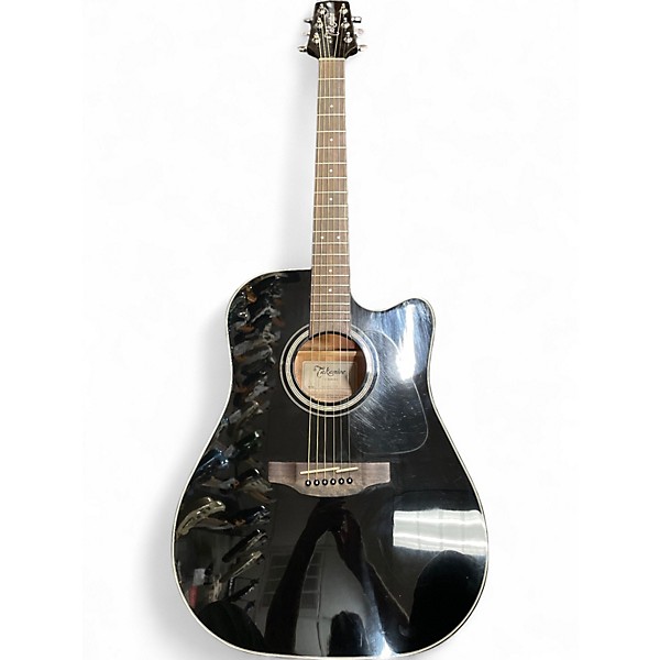 Used Takamine GD30CE Black Acoustic Electric Guitar