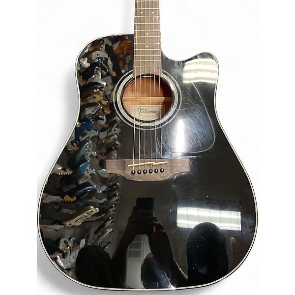 Used Takamine GD30CE Black Acoustic Electric Guitar