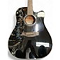 Used Takamine GD30CE Black Acoustic Electric Guitar