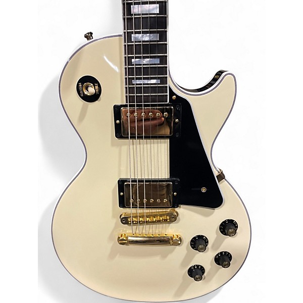 Used 2025 Gibson Les Paul Custom 70s Buttercream Solid Body Electric Guitar
